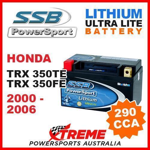 SSB 12V LITHIUM ULTRALITE 290 CCA BATTERY HONDA TRX350TE TRX350FE 2000-2006 ATV