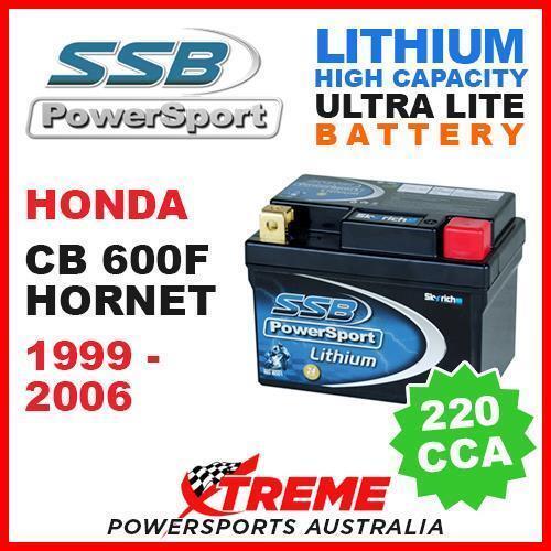 SSB 12V LITHIUM ULTRALITE 220 CCA BATTERY HONDA CB600F CB 600F HORNET 1999-2006