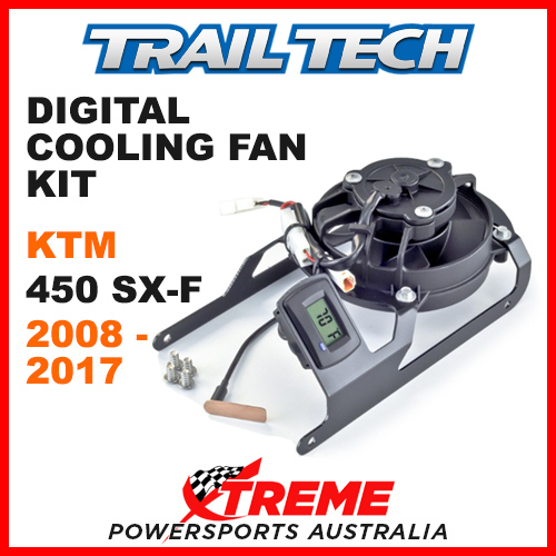 732-FN1 KTM 450SX-F 450 SX-F 2008-2017 Trail Tech Digital Cooling Fan Kit