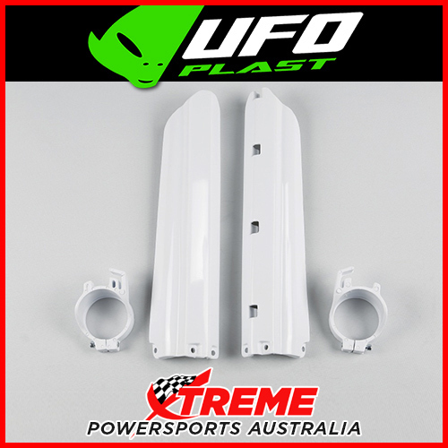 UFO White Fork Slider Guard Protectors for Yamaha YZ250 1991 1992 1993 1994 1995