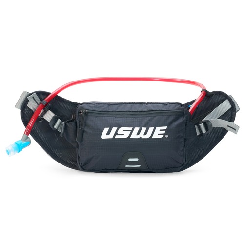 Uswe Zulo 2L Carbon Black Moto Hydration Bag W/1L Bladder Size