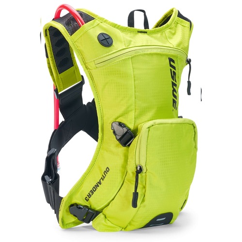 Uswe Outlander 3L Crazy Yellow Moto Hydration Bag W/ 1.5L Bladder Size