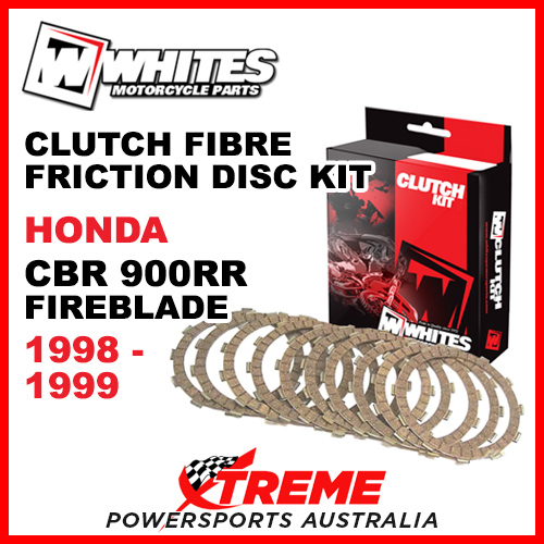 Whites Honda CBR900RR Fireblade 1998-1999 Clutch Fibre Friction Disc Kit