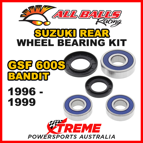 All Balls 25-1269 For Suzuki GSF600S Bandit 1996-1999 Rear Wheel Bearing Kit