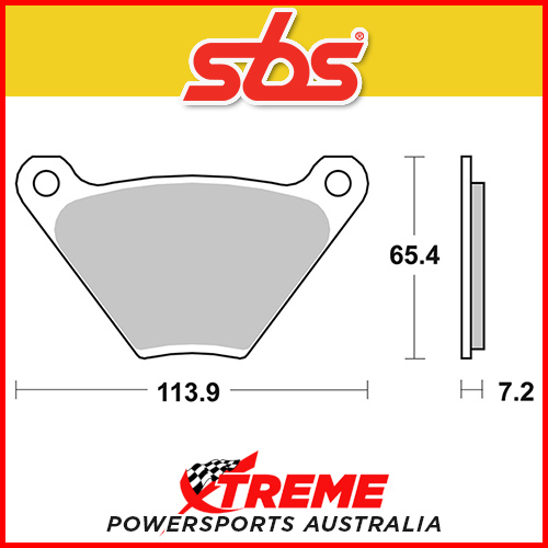 SBS Ceramic Rear Brake Pads for Harley Davidson FX/FXE/FXEF/FXWG/FXS 73-83