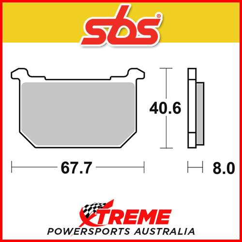 SBS Ceramic Front Brake Pads for Kawasaki Z 250 A3 1981