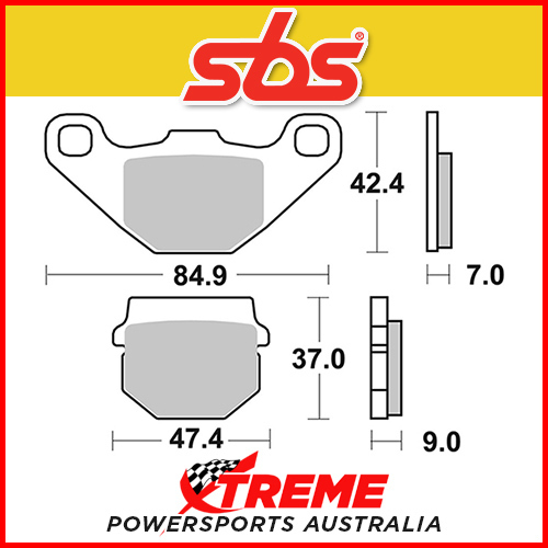 SBS Sintered Front Brake Pads for Adly SS 100 1/11 Supersonic 2004-2005