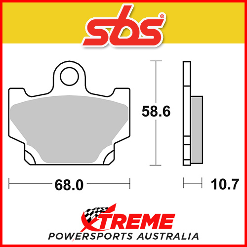 SBS Ceramic Front Brake Pads for Yamaha RD 80 LC 82