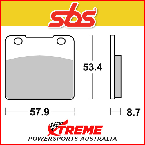 SBS Ceramic Front Brake Pads for Suzuki RG 400 All Years