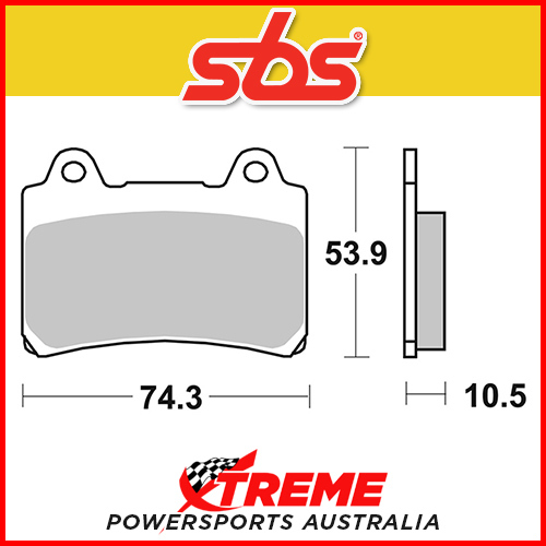 SBS Ceramic Front Brake Pads for Yamaha FZR 250 87 EBC