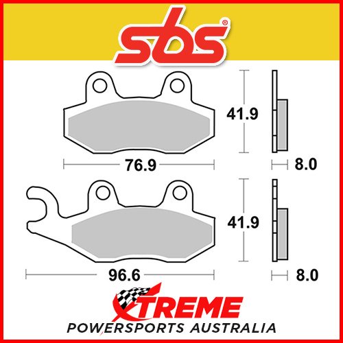 SBS Ceramic Front Right Brake Pads for Can-Am Commander 1000 12-13