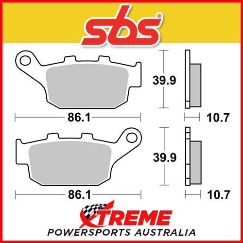 SBS Rear Sintered Brake Pads for Buell M2 Cyclone 1998-2001