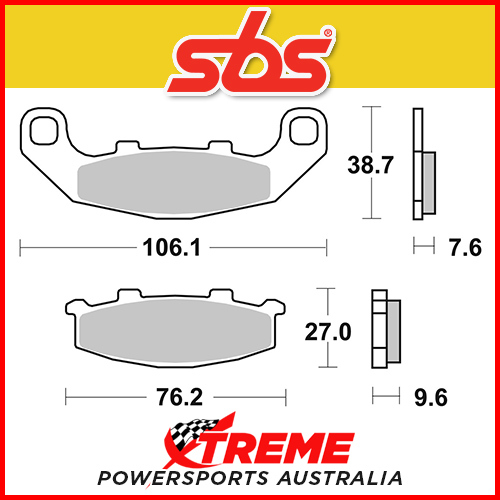 SBS Ceramic Front Brake Pads for Kawasaki KR-1 89