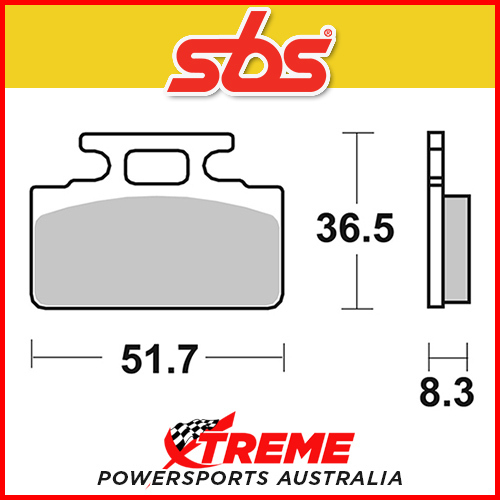 SBS Ceramic Rear Brake Pads for Honda RS 125/250 88-07