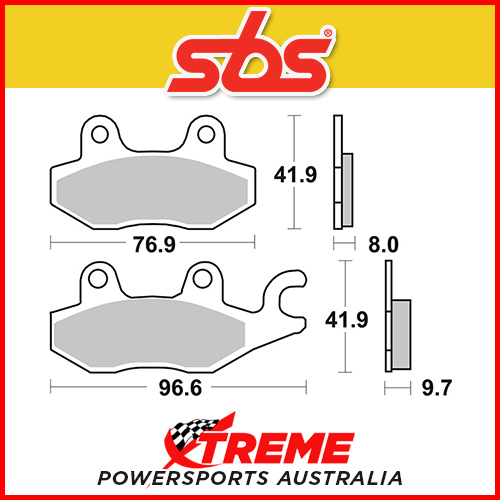 SBS Ceramic Front Right Brake Pads for CF-Moto Z8S 2015