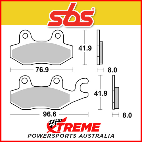 SBS Ceramic Front Right Brake Pads for CF-Moto U550 2015-2017