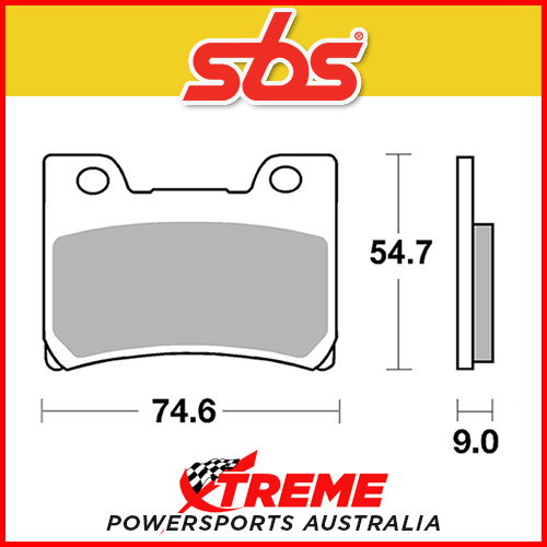 SBS Ceramic Front Brake Pads for Yamaha FZR 1000 EX UP 91-93