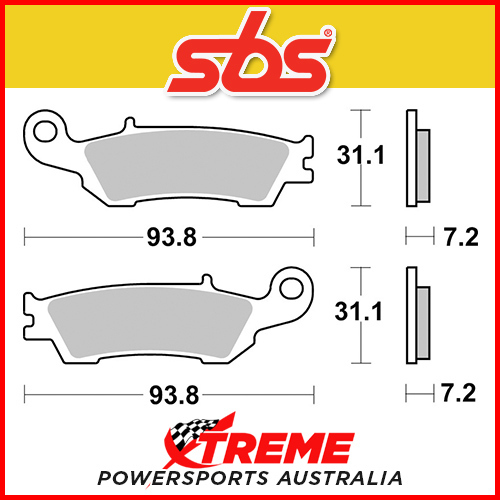 SBS Sintered Racing Front Brake Pads for Honda CRF 230 L 2008-2010