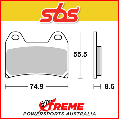 SBS Ceramic Front Brake Pads for Aprilia Dorsodura Factory 750 10-13