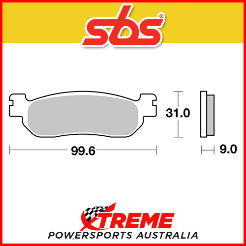 SBS Ceramic Front Brake Pads for Yamaha T 105 E Crypton-R 1999