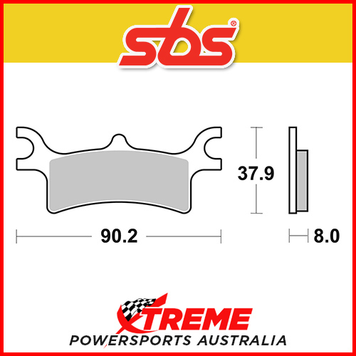 SBS Sintered Rear Brake Pads for Polaris 500 Scrambler 2x4 07-08