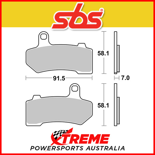 SBS Sintered Front Brake Pads for Harley Davidson Electra Glide Classic 08-11