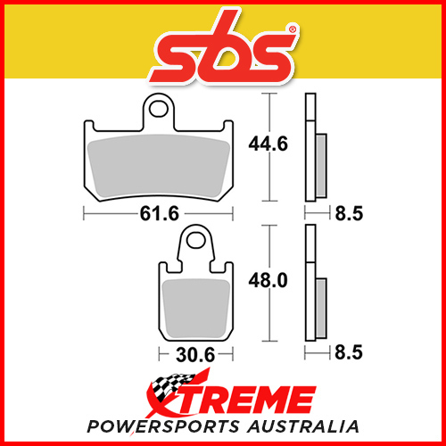 SBS EVO Sintered Front Brake Pads for Yamaha MT-01 07-10