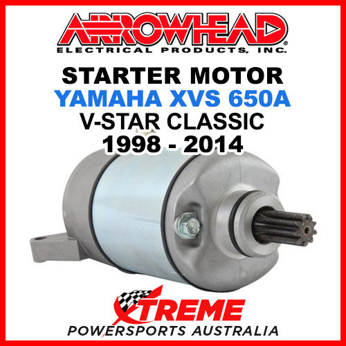 Arrowhead Yamaha XVS650A V-Star Classic 1998-2014 Starter Motor SMU0161