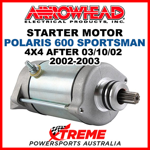 Arrowhead Polaris 600 Sportsman 4x4 2002-2003, After 03-10-02 Starter Motor SMU0271