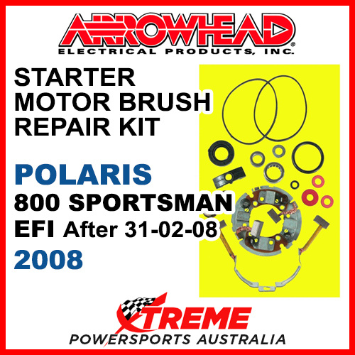 Arrowhead Polaris 800 SPORTSMAN EFI 2008, Aft 31-02-08 Starter Motor Brush Kit