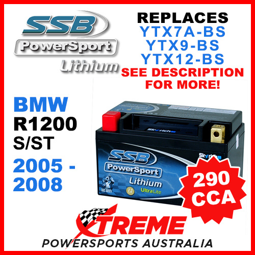 SSB 4-LFP14H-BS BMW R1200 S/ST 2005-2008 Lithium Battery LFP14H-BS