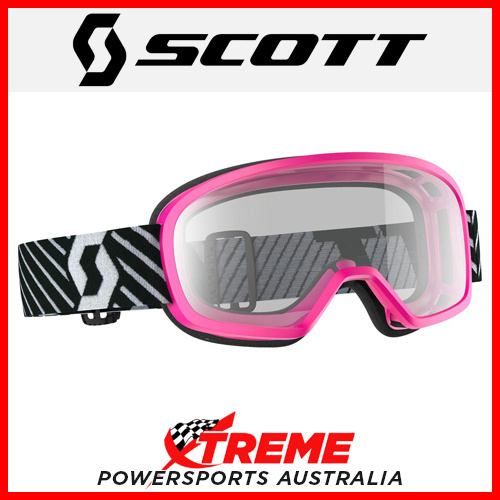 Scott Pink Buzz MX Goggles With Clear Lens Motocross Dirt Bike