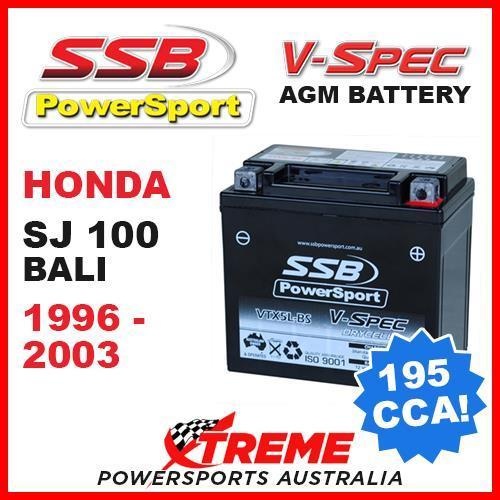 SSB 12V V-SPEC DRY CELL AGM 195 CCA BATTERY HONDA SJ100 SJ 100 BALI 1996-2003