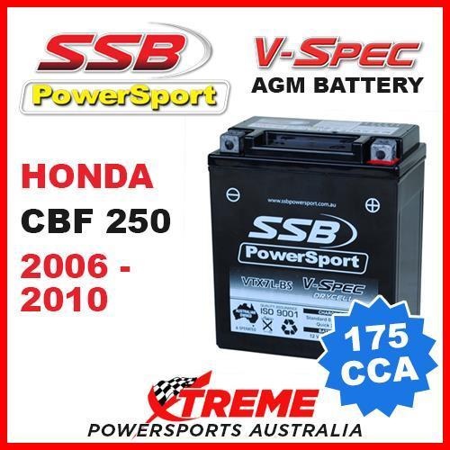 SSB 12V V-SPEC DRY CELL AGM 175 CCA BATTERY HONDA CBF250 CBF 250 2006-2010 MOTO