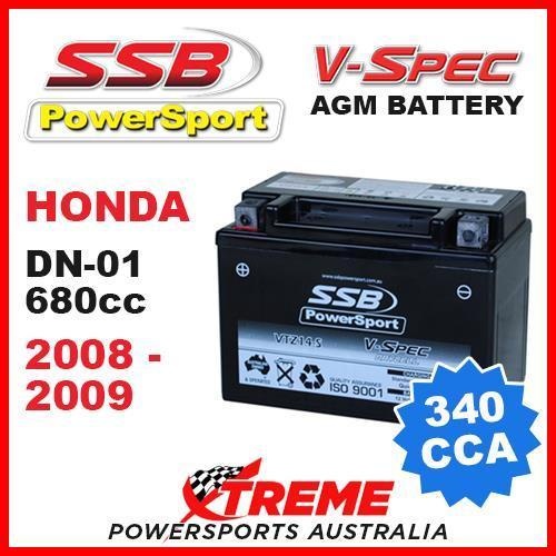 SSB 12V V-SPEC DRY CELL AGM 340 CCA BATTERY HONDA DN-01 DN01 680cc 2008-2009