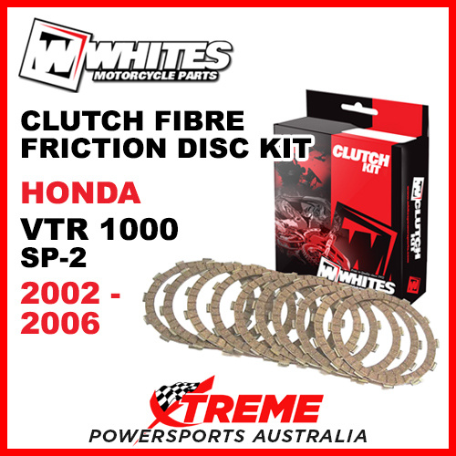 Whites Honda VTR 1000 SP-2 2002-2006 Clutch Fibre Friction Disc Kit