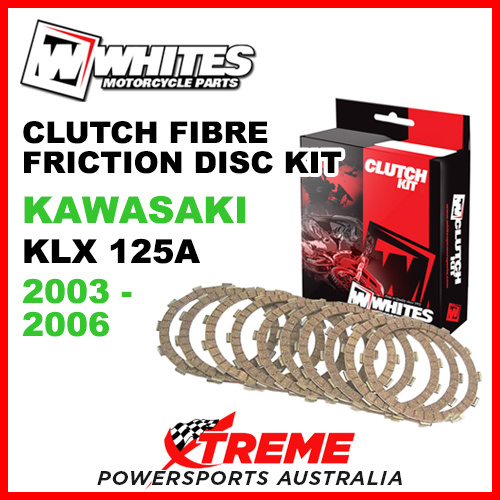 Whites Kawasaki KLX125A KLX 125A 2003-2006 Clutch Fibre Friction Disc Kit