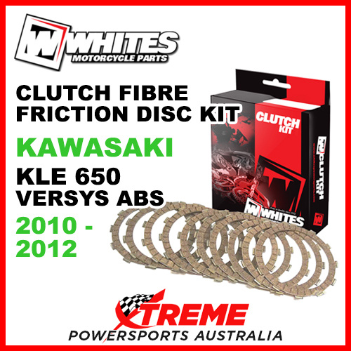 Whites Kawasaki KLE650 Versys ABS 2010-2012 Clutch Fibre Friction Disc Kit