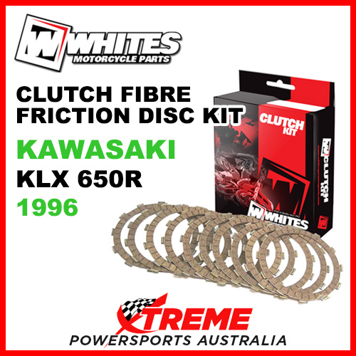 Whites Kawasaki KLX650R ADR 1996 Clutch Fibre Friction Disc Kit