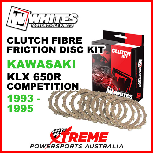 Whites Kawasaki KLX650R Competition 1993-1995 Clutch Fibre Friction Disc Kit