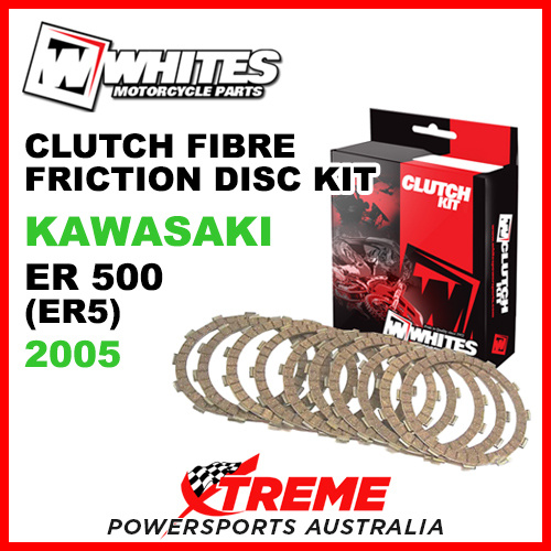 Whites Kawasaki ER500 ER5 2005 Clutch Fibre Friction Disc Kit