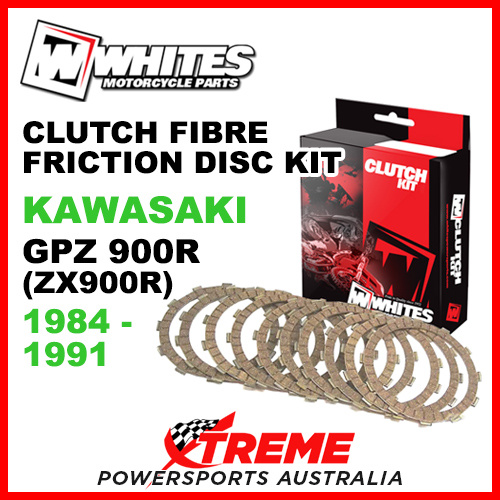 Whites Kawasaki GPZ900R ZX900R 1984-1991 Clutch Fibre Friction Disc Kit