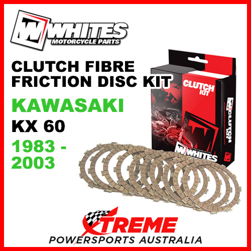 Whites Kawasaki KX60 KX 60 1983-2003 Clutch Fibre Friction Disc Kit