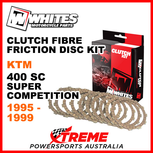 Whites KTM 400 SC Super Competition 1995-1999 Clutch Fibre Friction Disc Kit