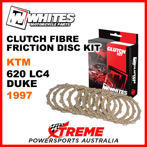 Whites KTM 620 LC4 Duke 1997 Clutch Fibre Friction Disc Kit