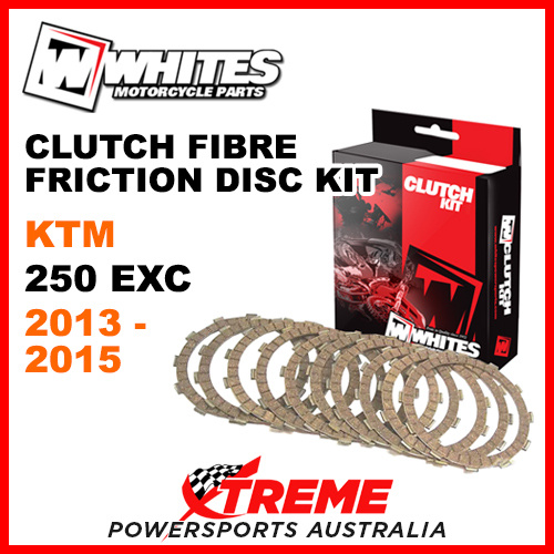 Whites KTM 250EXC 250 EXC 2013-2015 Clutch Fibre Friction Disc Kit