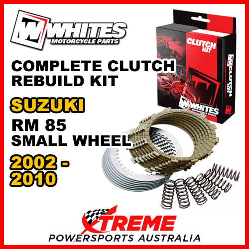 Whites For Suzuki RM85 RM 85 Small Wheel 2002-2010 Complete Clutch Rebuild Kit