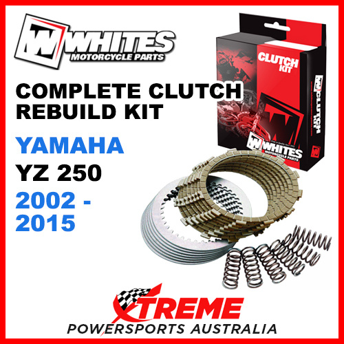 Whites Yamaha YZ250 YZ 250 2002-2015 Complete Clutch Rebuild Kit