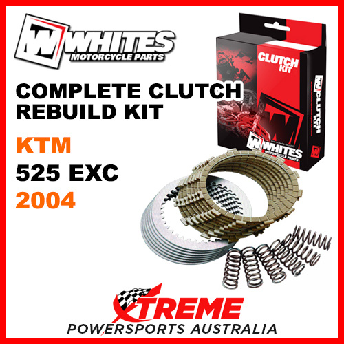 Whites KTM 525EXC 525 EXC 2004 Complete Clutch Rebuild Kit