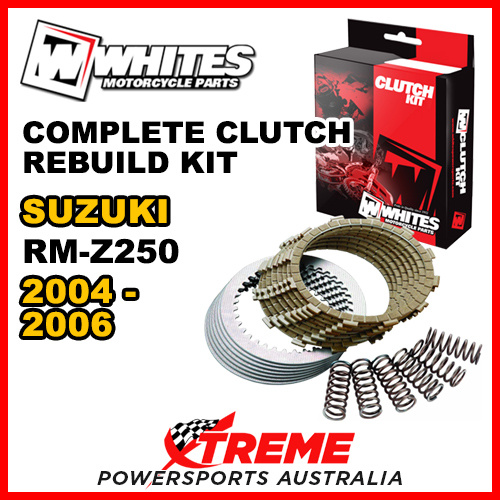 Whites For Suzuki RMZ250 RMZ 250 2004-2006 Complete Clutch Rebuild Kit